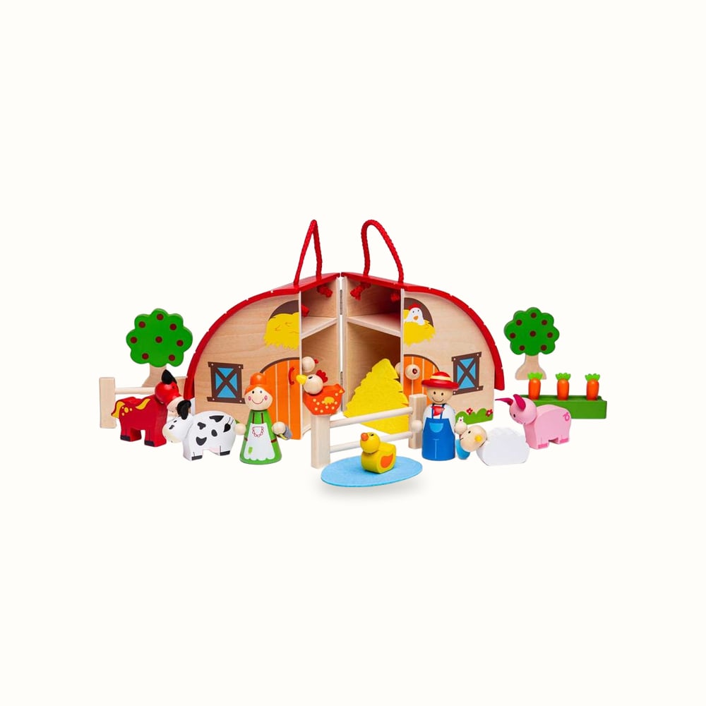 Mini Farm Playset, 16 Pieces — Bigjigs Toys