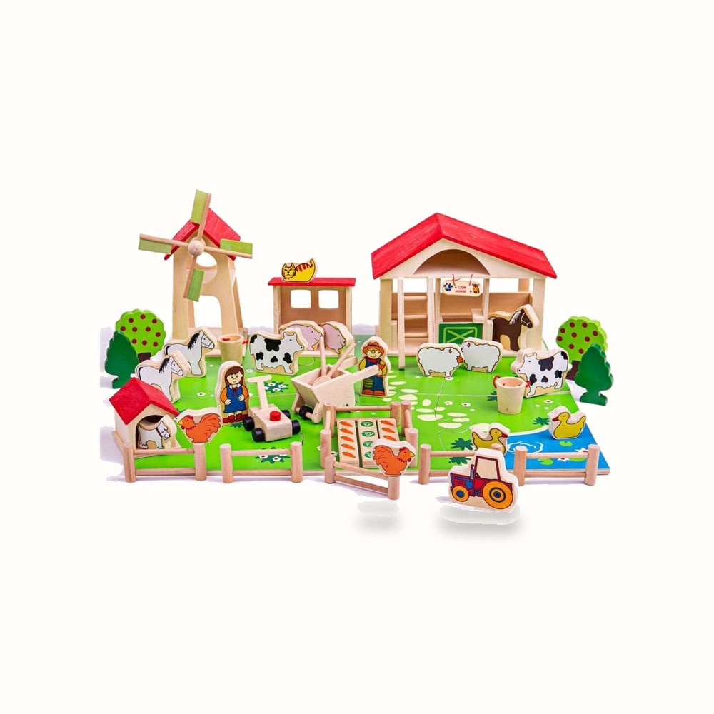 Play Farm, 48 Pieces — Bigjigs Toys