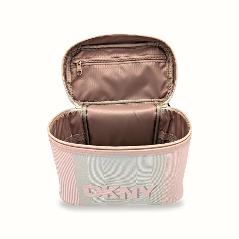 Striped vanity case — DKNY
