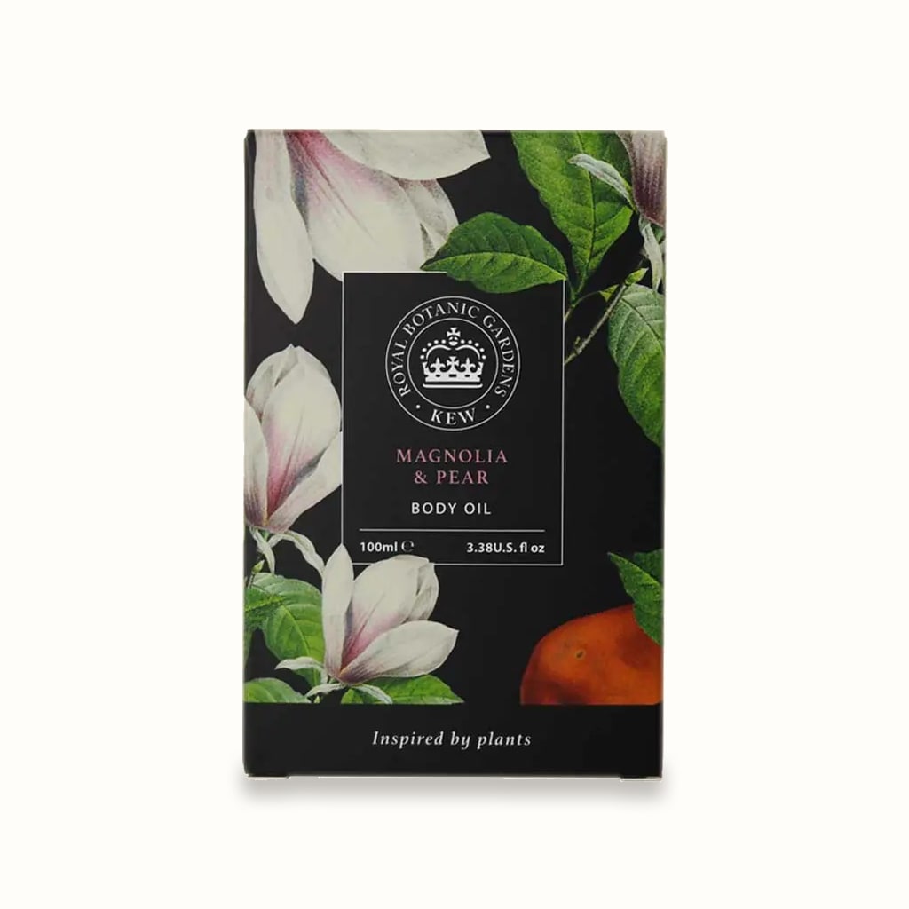 Kew Gardens Magnolia and Pear Body Oil, 100ml — The English Soap Company
