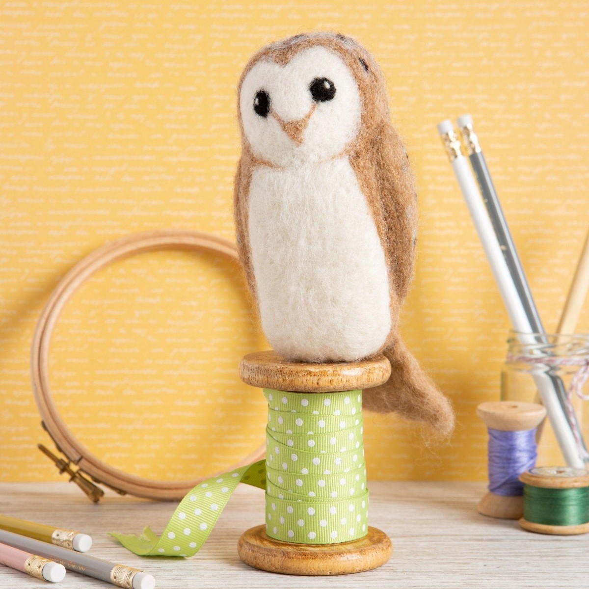 Barn Owl Needle Felting Kit — Hawthorn Handmade