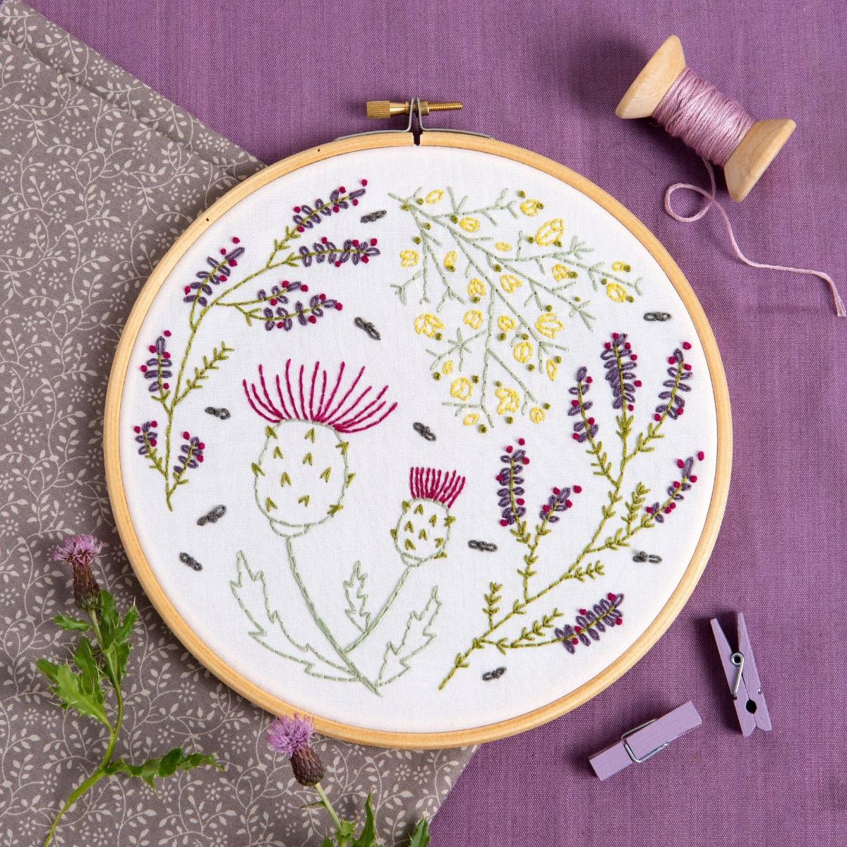 Highland Heathers Embroidery Kit — Hawthorn Handmade