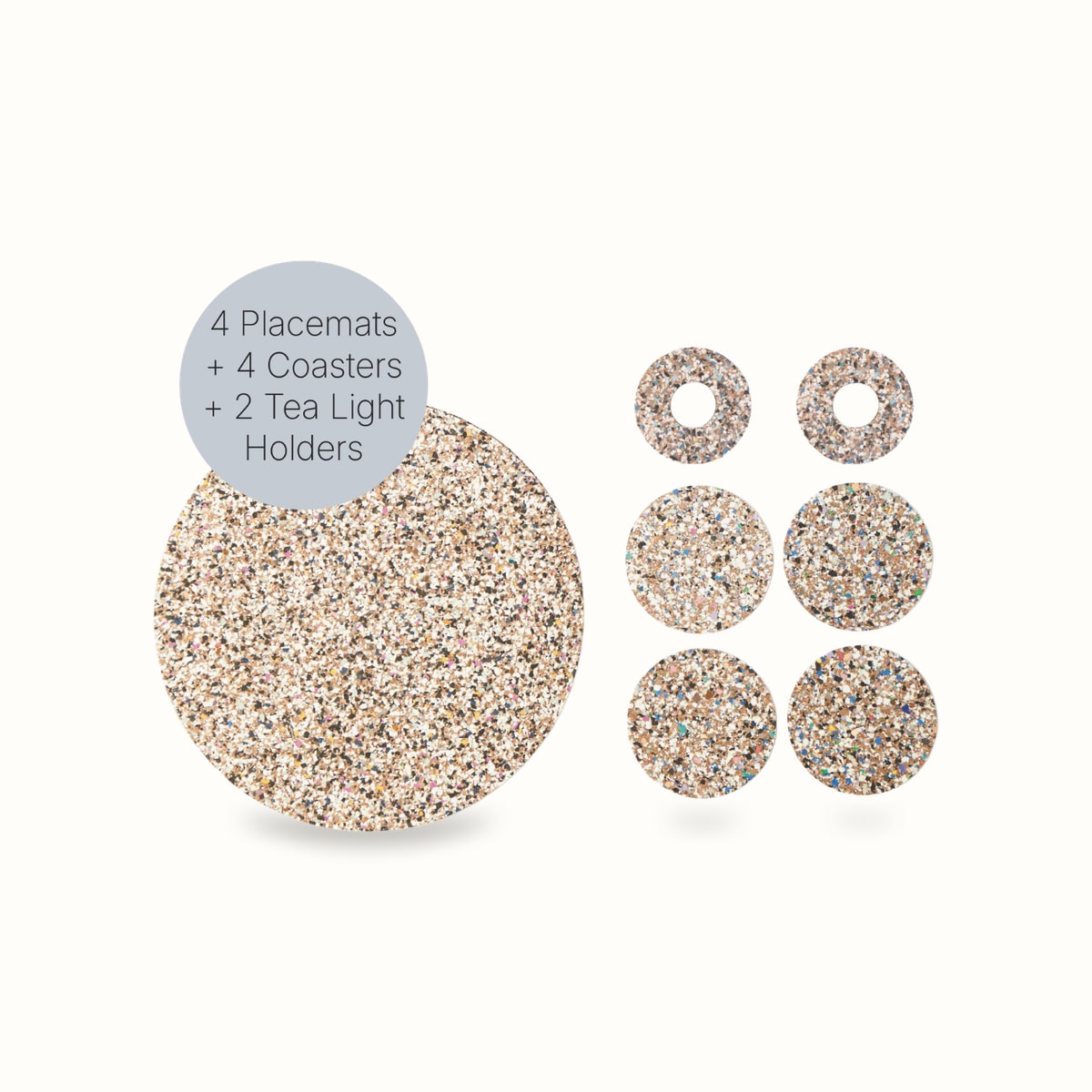 Beach Clean Dining Set, round — LIGA