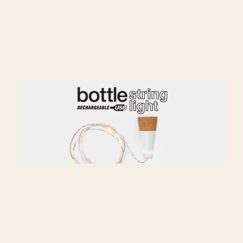 Warm String Light with Cork Fitting — Suck UK