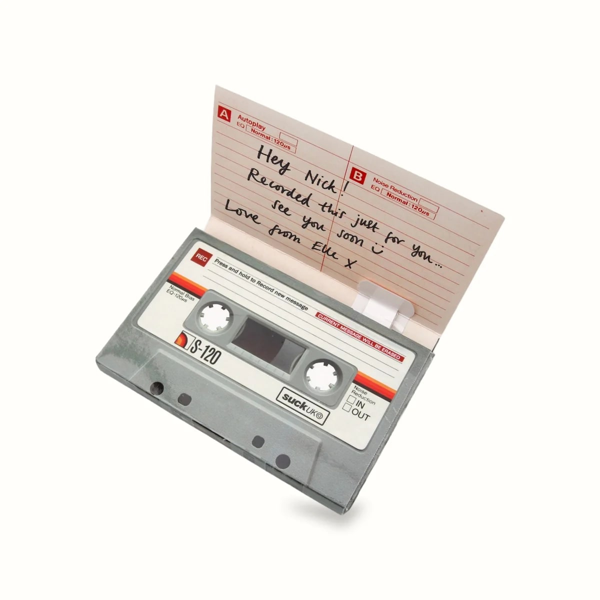 Recordable Cassette Message Card — Suck UK