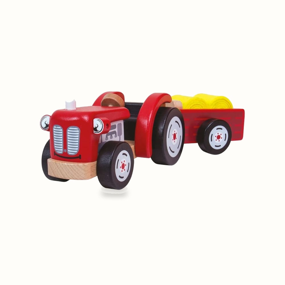 Wooden Tractor and Trailer — Tidlo