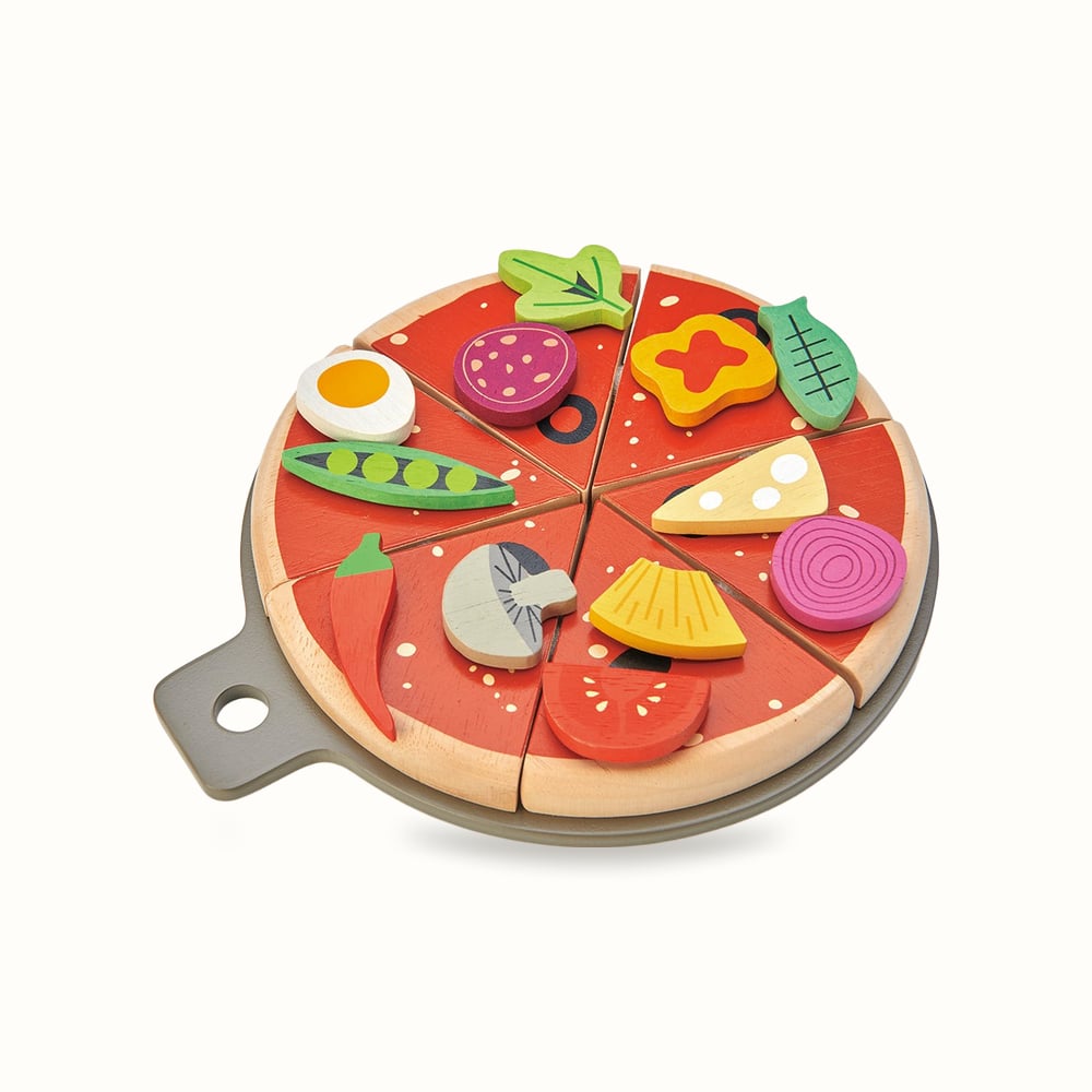 Pizza Party Wooden Play Set — Tender Leaf Toys